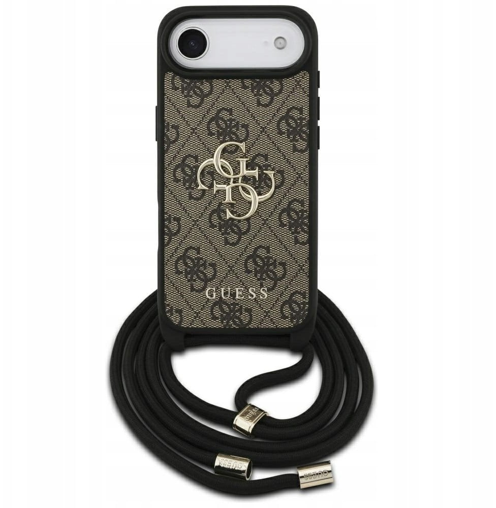Etui Guess 4G Big Logo Cord Stap Crossbody do iPhone Air brazowy