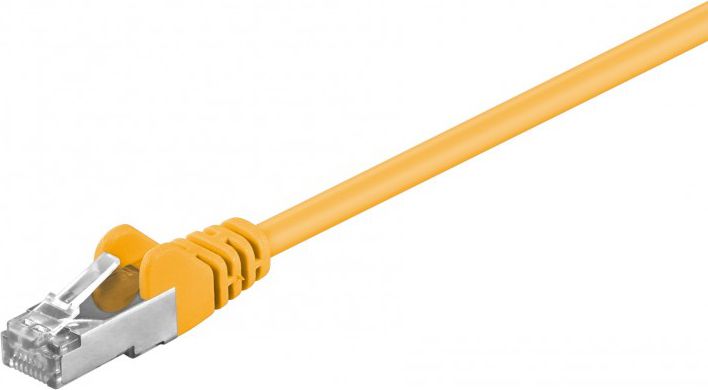 Goobay Patchcord, CAT5e, SF/UTP, 1m, żółty (68065)