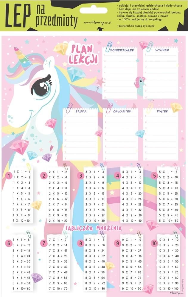 HENRY Henry Elektrostatyczny Plan Lekcji A4 Jednorożec