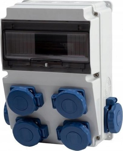 F-Elektro Rozdzielnica LAGO IP65 10M - gniazda 6x230V