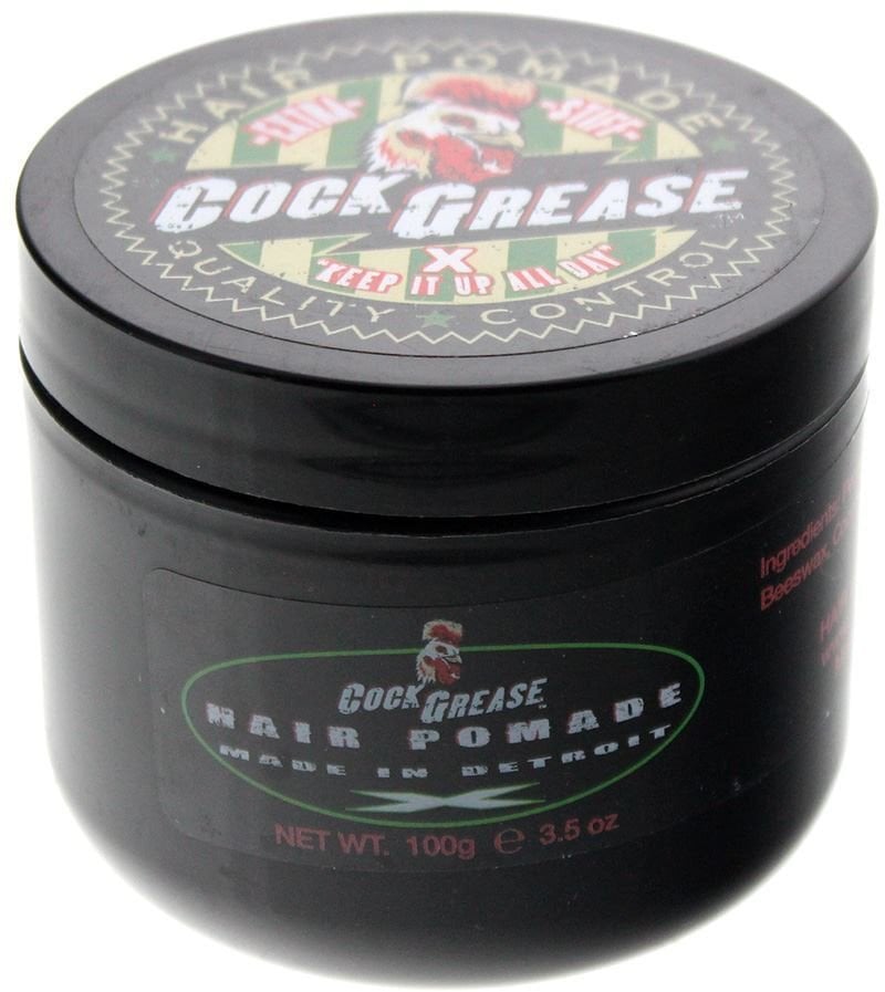 Cock Grease, Extra Stiff X, Hair Styling Pomade, Shine Finish, Extra Hold, 100 g For Men