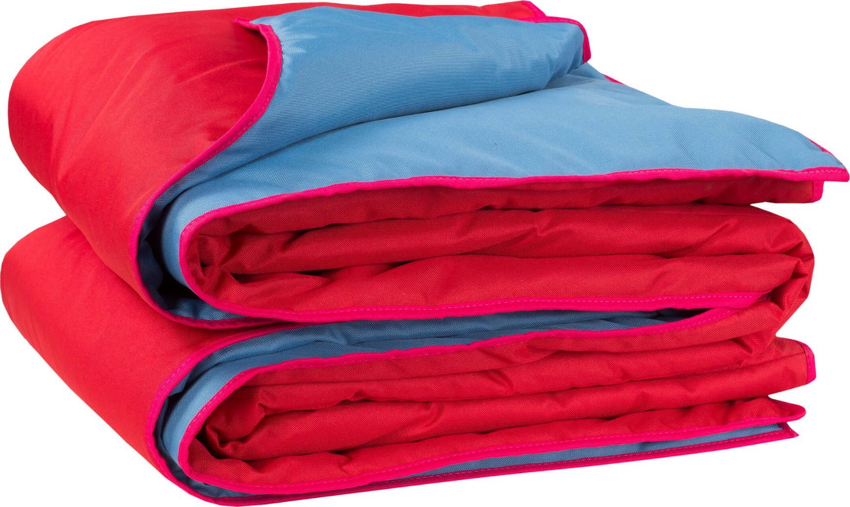 Flamingos Mata na plażę 200x200 Blue Red