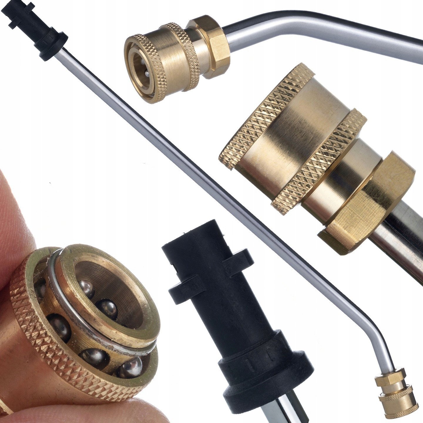 LANCA KARCHER BAYONET K2 K3 K4 K5 K6 K7 SZYBKOZŁĄCZKA 1/4 58CM ZAGIETA 30