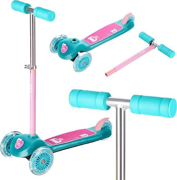 Hulajnoga NILS Fun HLB001 TURQUOISE HULAJNOGA DZIECIĘCA NILS FUN