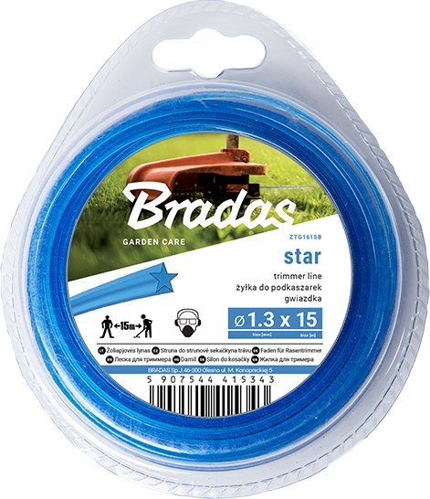 Bradas Żyłka TRIMMER, gwiazda, blister