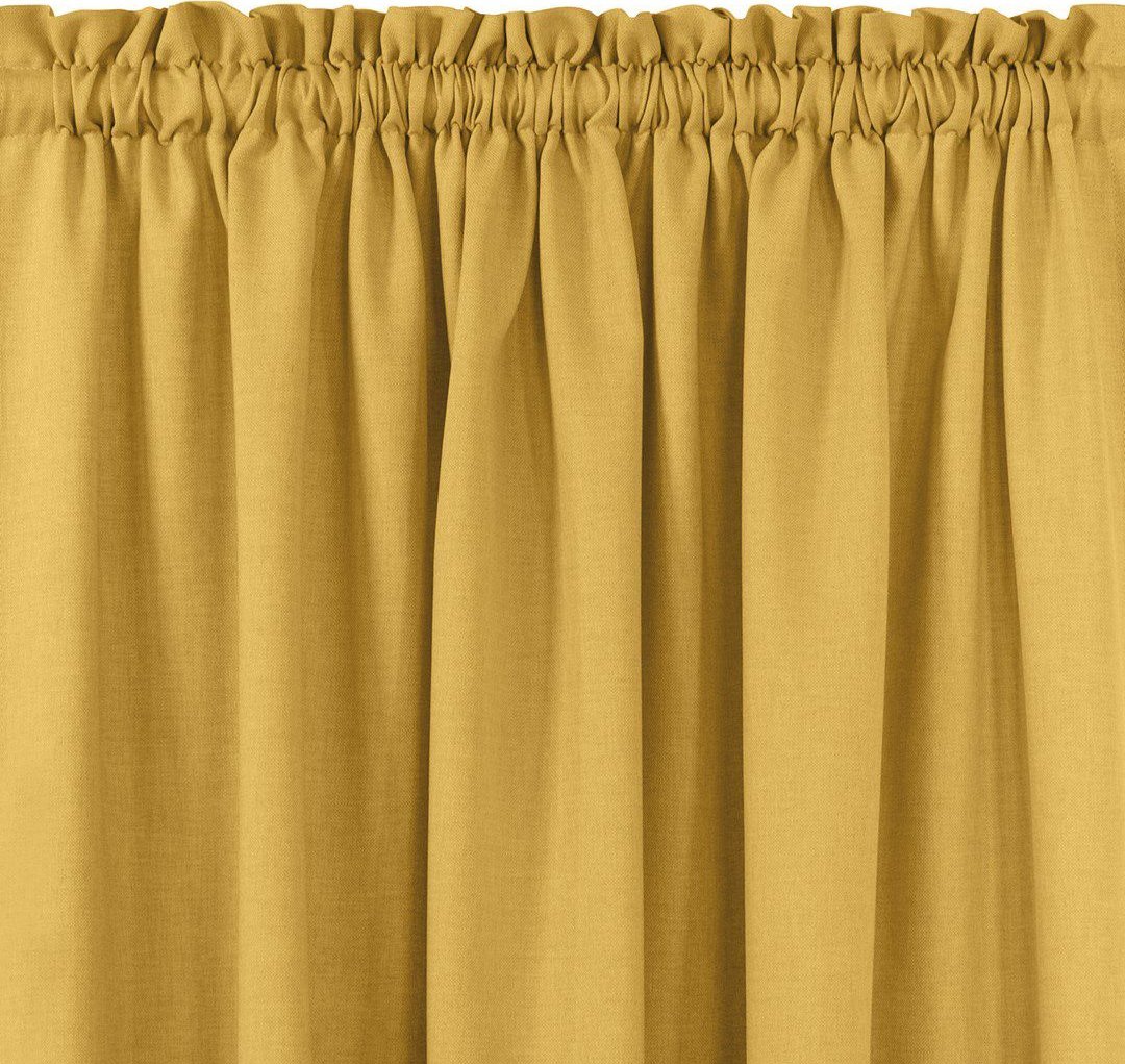 Homede Homede Zasłona CARMENA plecionka z tunelem 220x270 musztardowa wzór 2