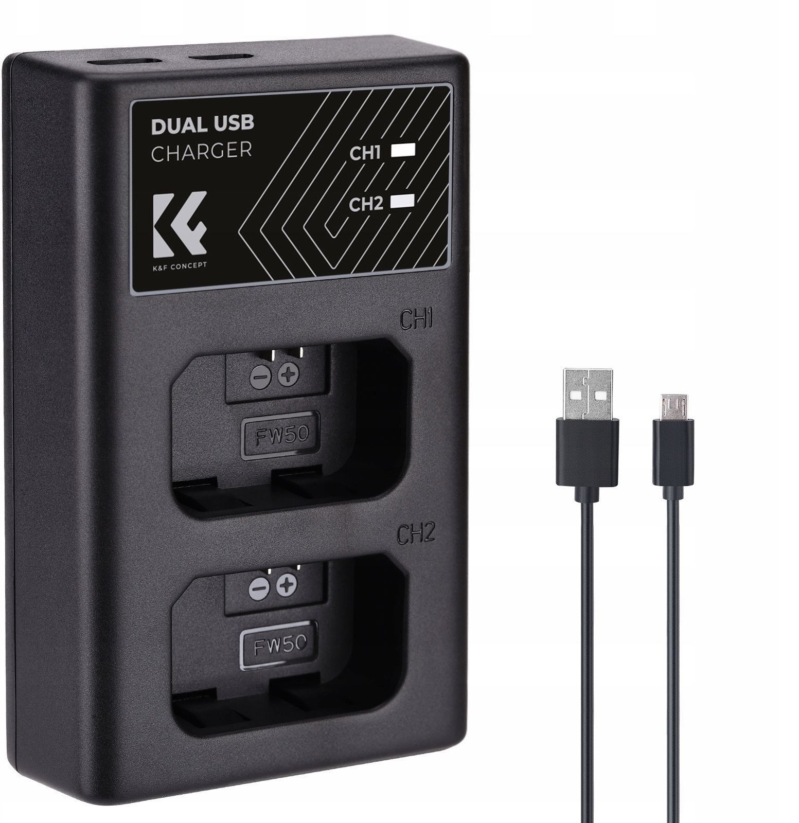 Podwójna Ładowarka Usb Do Np-fw50 Sony A6000 A6500 A6300 A6400 A7 R S Ii / Kf28.0009