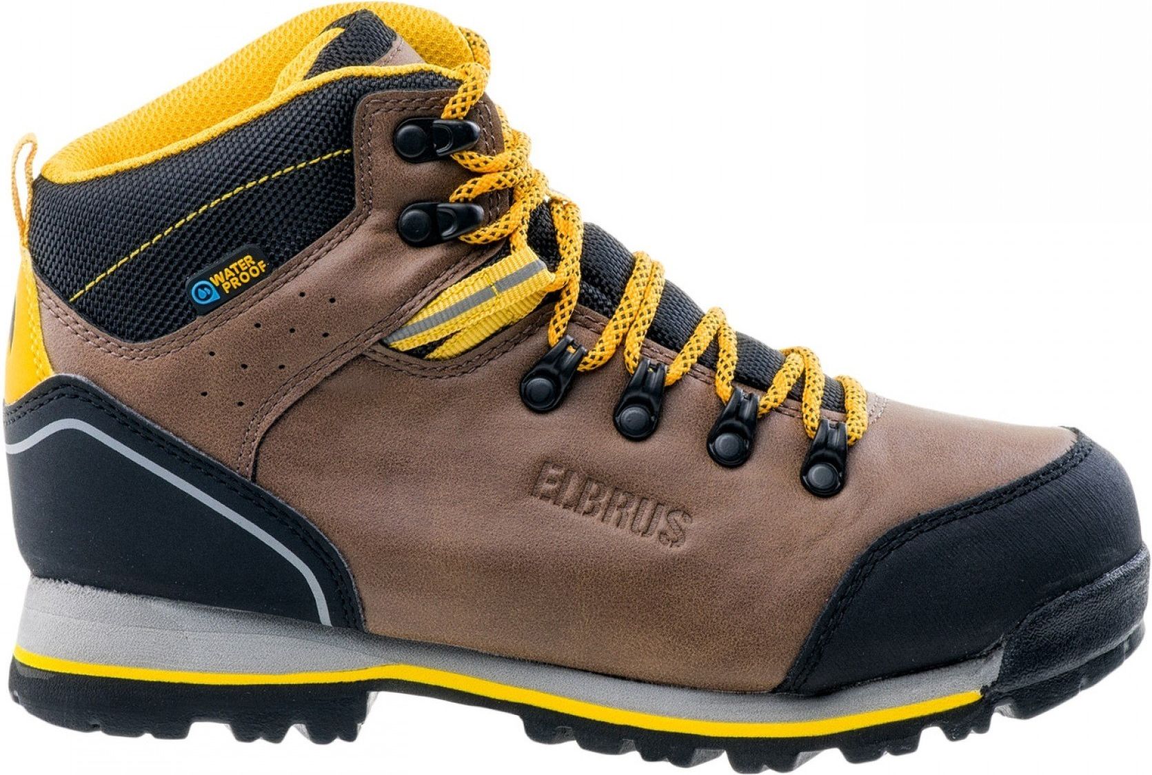 Elbrus Buty dziecięce Taner Mid Wp Brown/Black/Corn r. 37