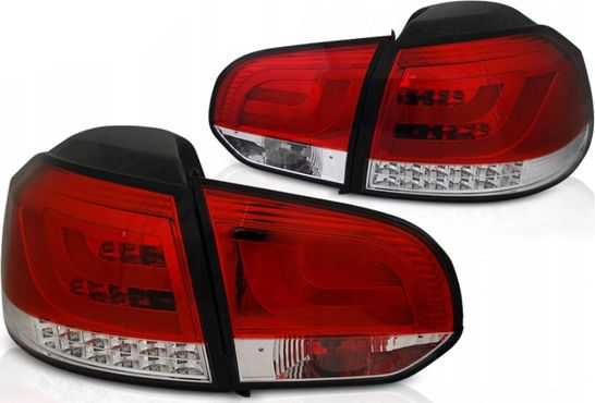 SONAR Lampy Diodowe Vw Golf Vi 6 08-12 Red White Led Bar