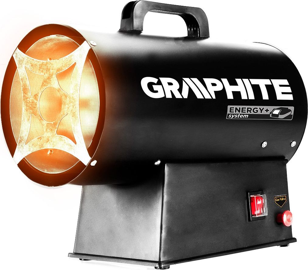 Graphite Nagrzewnica gazowa 30kW, wersja na akumulator 18V, 58GE101