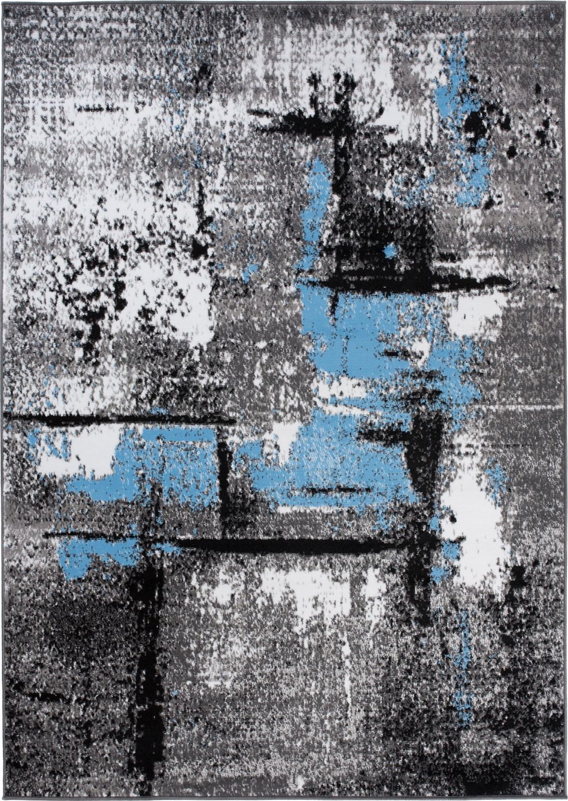 Carpetpol Dywan komfort vintage szary niebieski Q541B WHITE MAYA PP EYM (2.00*2.50)