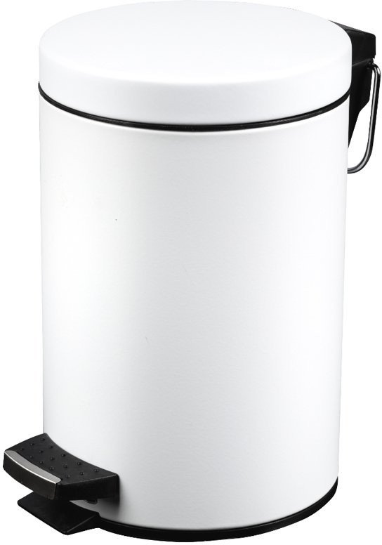 Kosz na śmieci Metlex Kosz łazienkowy na śmieci 20L biały ze stali MX2088WH