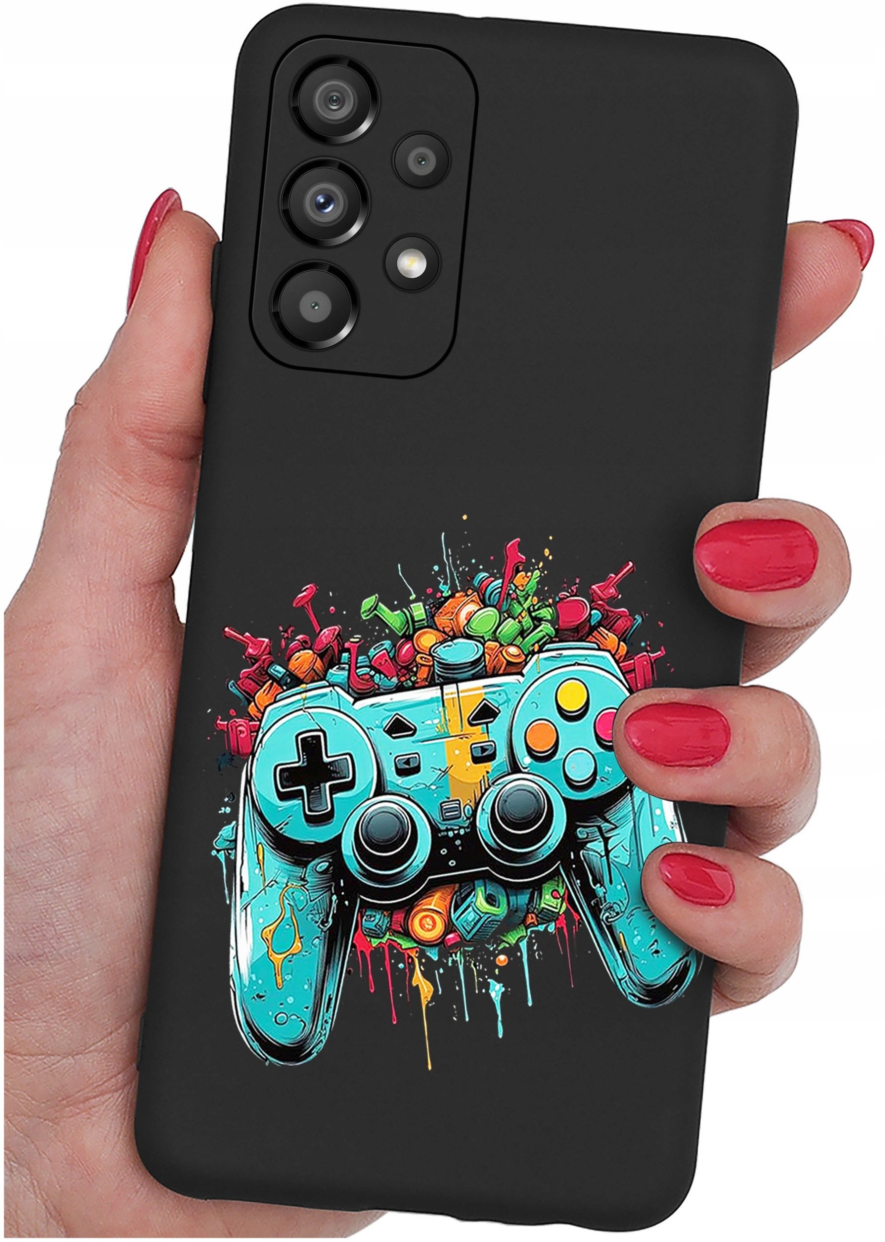 Etui do SAMSUNG A52 | A52s 5G | WZORY | SILIKONOWE MATT SZKŁO 9H