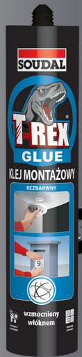 Soudal Klej montażowy T-REX 380g bezbarwny