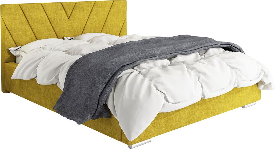 Elior Pojedyncze łóżko ze schowkiem 120x200 - Orina 3X + materac lateksowy Contrix Rubber SX