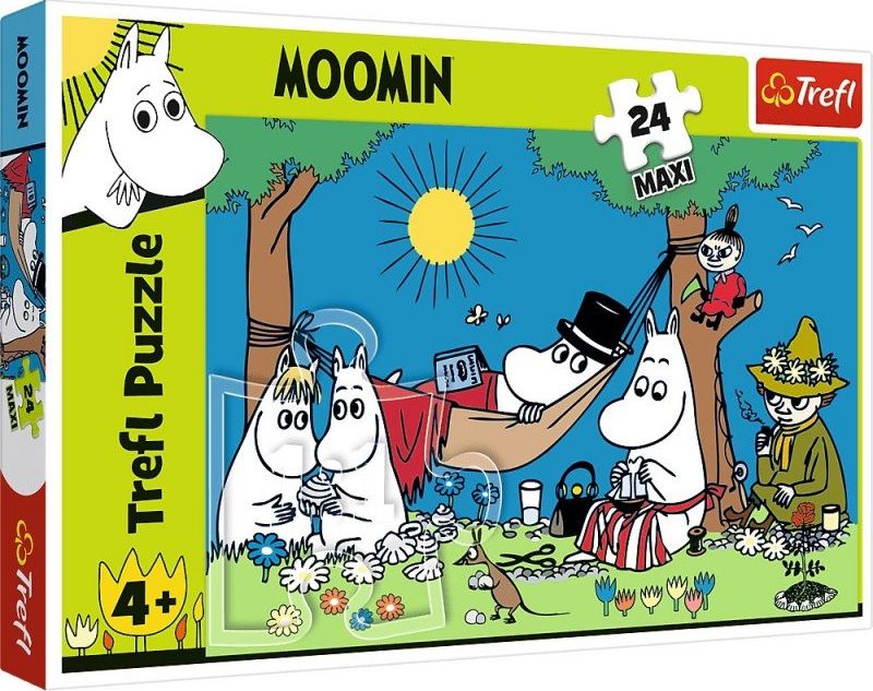 Trefl Puzzle 24 elementy Radosny dzień Muminków puzzle