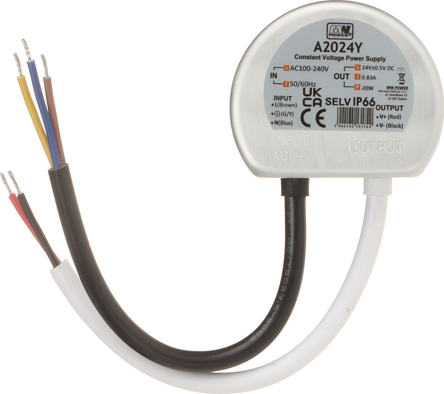 MW Power ZASILACZ IMPULSOWY 24V/0.83A-TP MW POWER