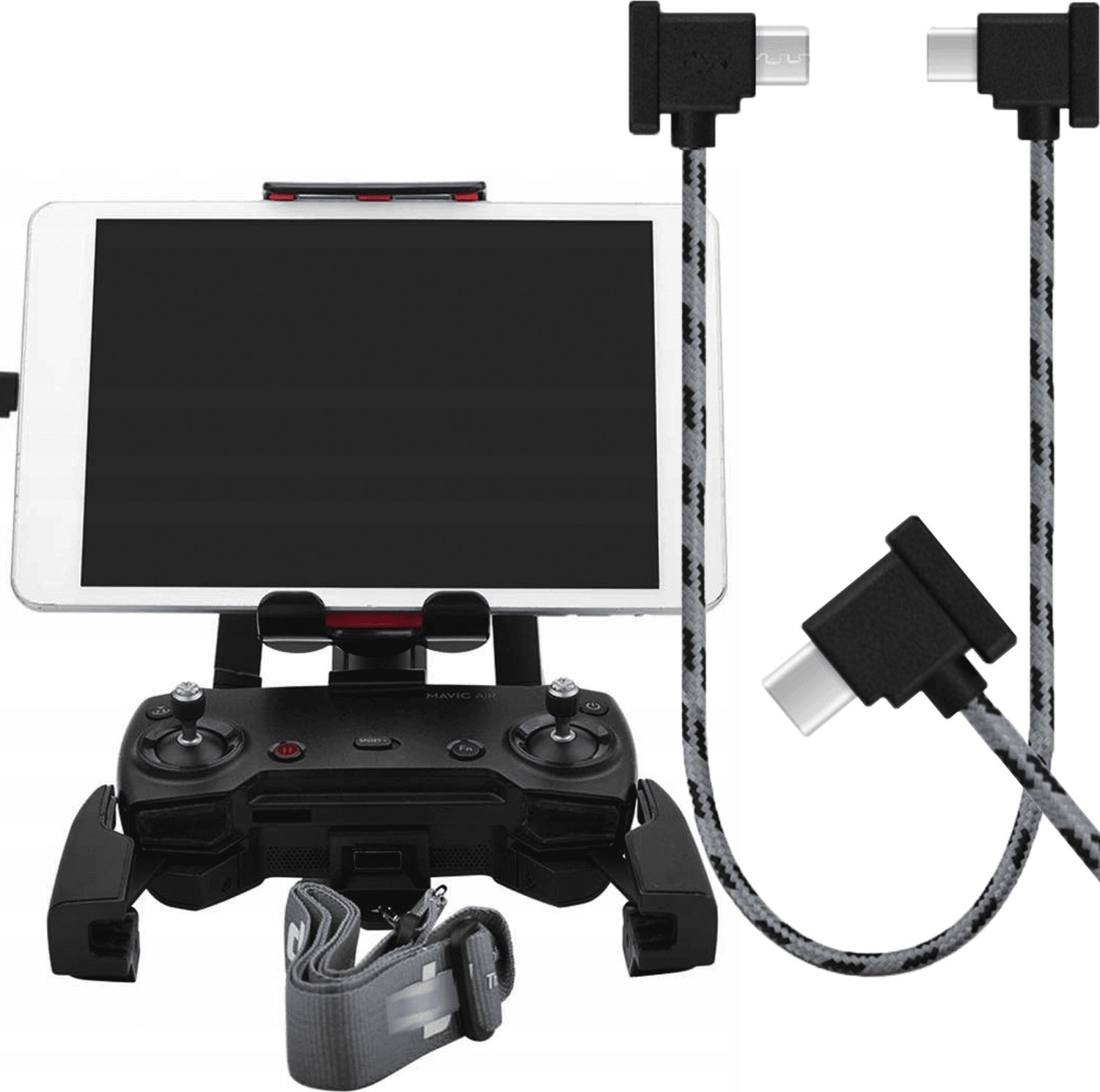 Kabel USB BRDRC microUSB - USB-C 0.3 m Czarny