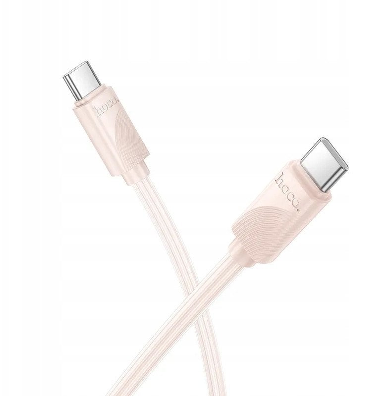 Kabel USB Hoco USB-C - USB-C 1 m Różowy