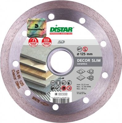 Di-Star TARCZA DIAMENTOWA 1A1R 125x1,2x8x22,23 Decor Slim