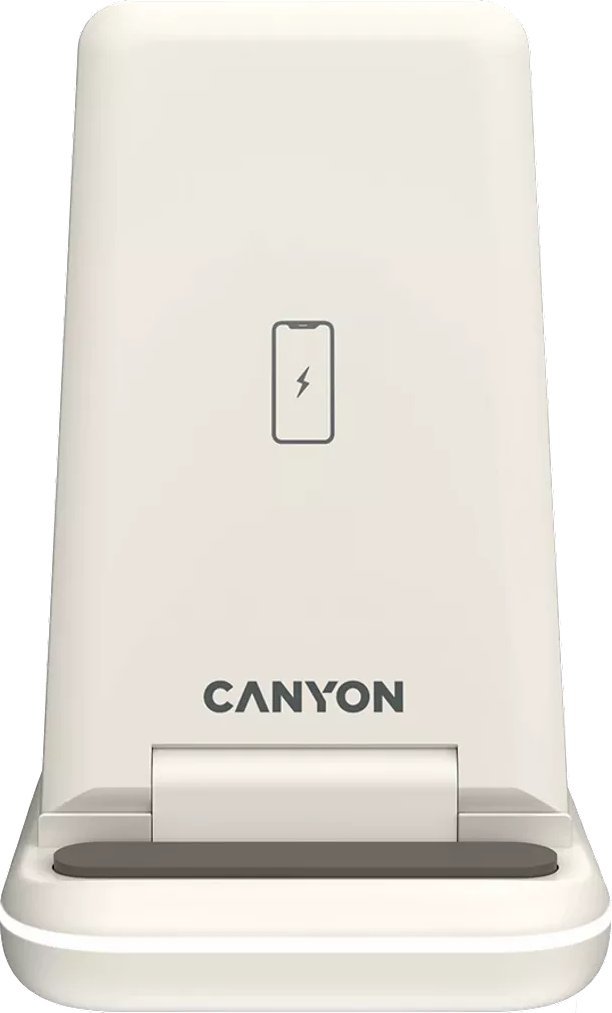 Ładowarka Canyon CANYON WS-304, Foldable 3in1 Wireless charger, with touch button for Running water light, Input 9V/2A, 12V/1.5AOutput 15W/10W/7.5W