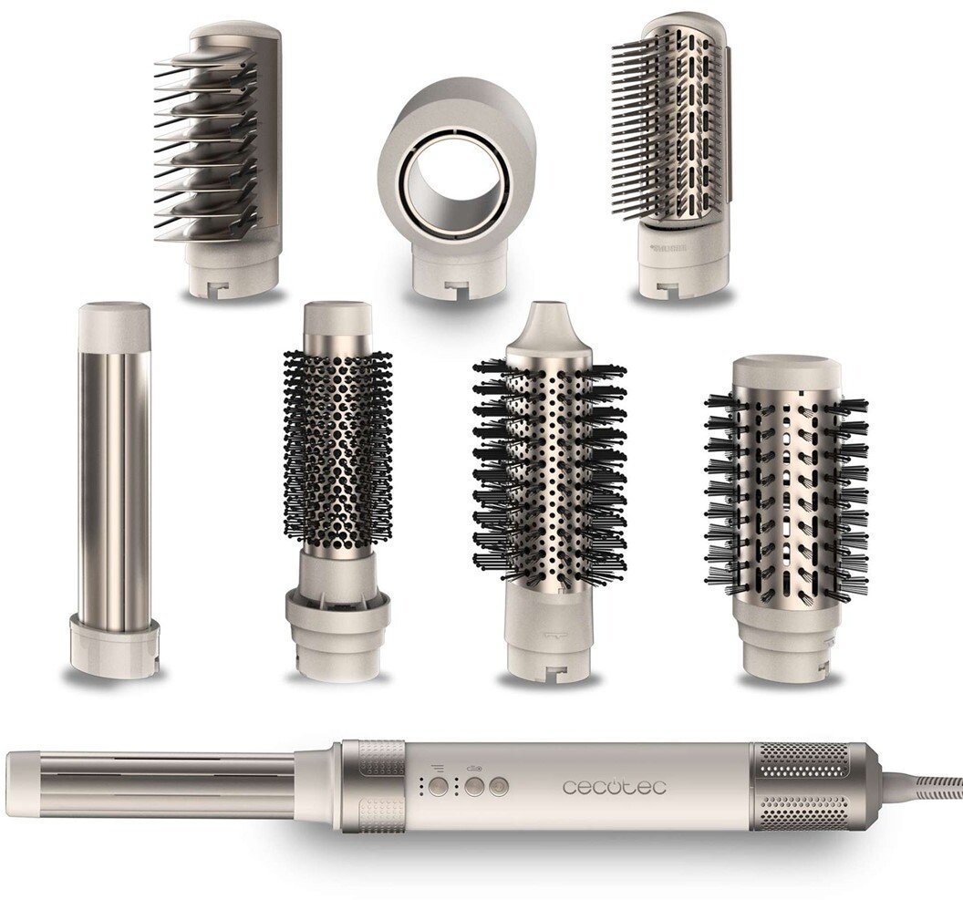 Suszarko-lokówka Cecotec 8w1 Bamba CeramicCare AirGlam Champagne