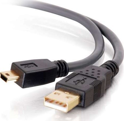 Kabel USB C2G C2G Ultima 3m USB 2.0 A to Mini-B Cable (9.8ft) - USB-Kabel - USB (M) zu Mini-USB, Typ B (M) - USB 2.0 - 3 m - geformt - Schwarz