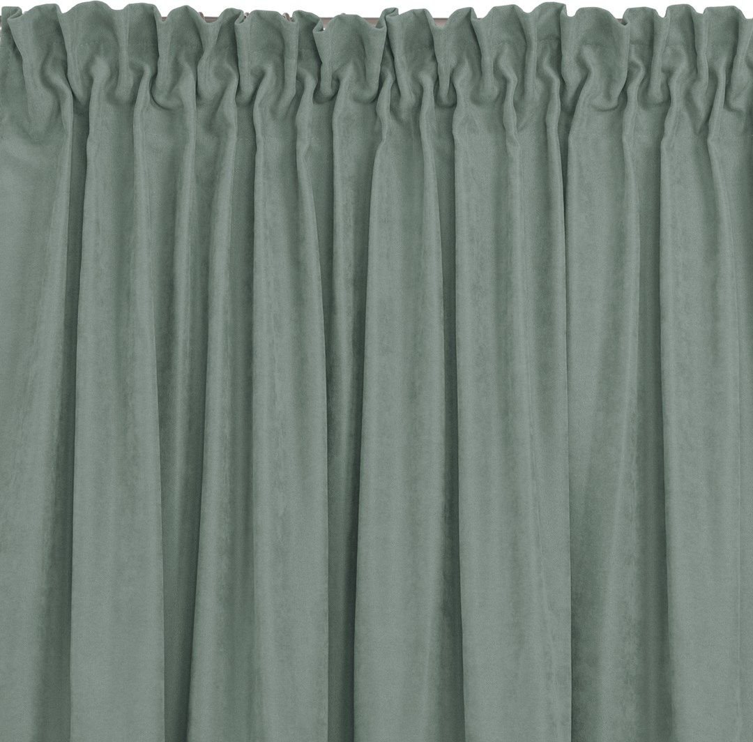 Homede Zasłona MILANA miętowy szenila 280x270 HOMEDE