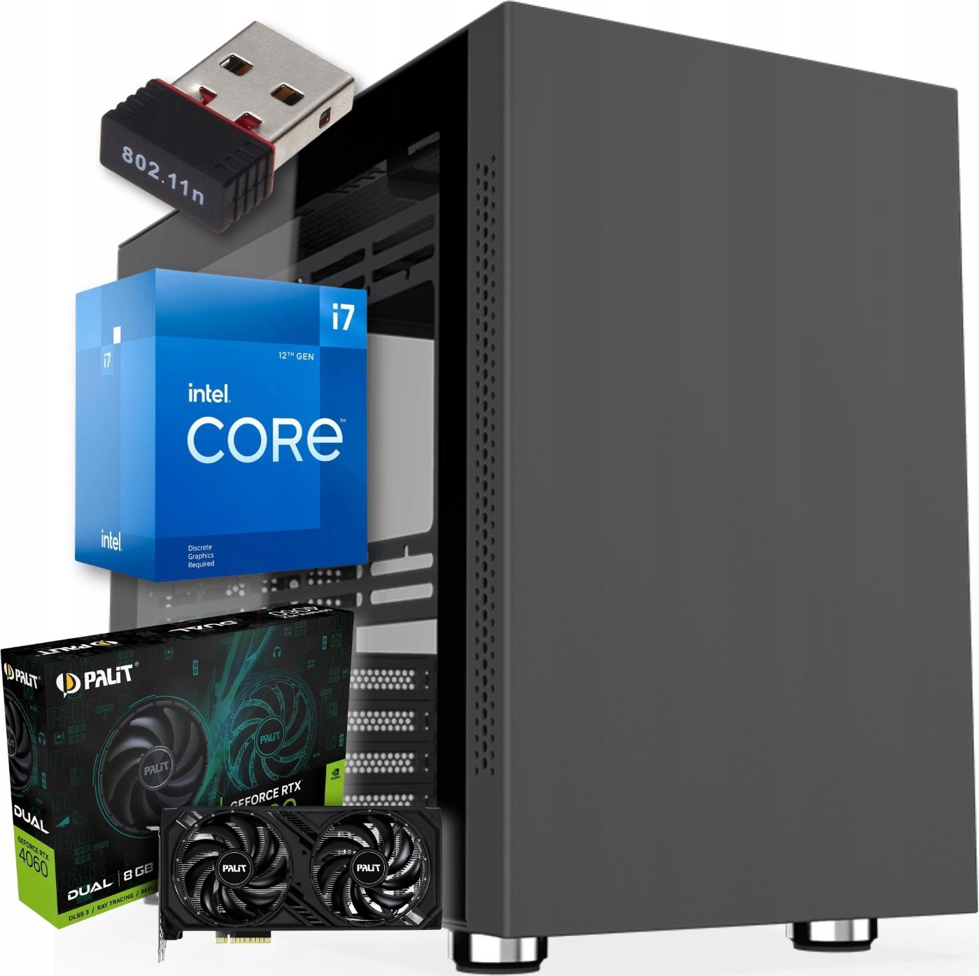 Komputer Pix Lumen V1 Intel Core i7 GeForce RTX 4060 64GB DDR4 2000GB SSD Windows 11