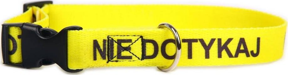 DogStuffs DogStuffs Obroża NIE DOTYKAJ z plastikową klamrą 20mm/30-55cm