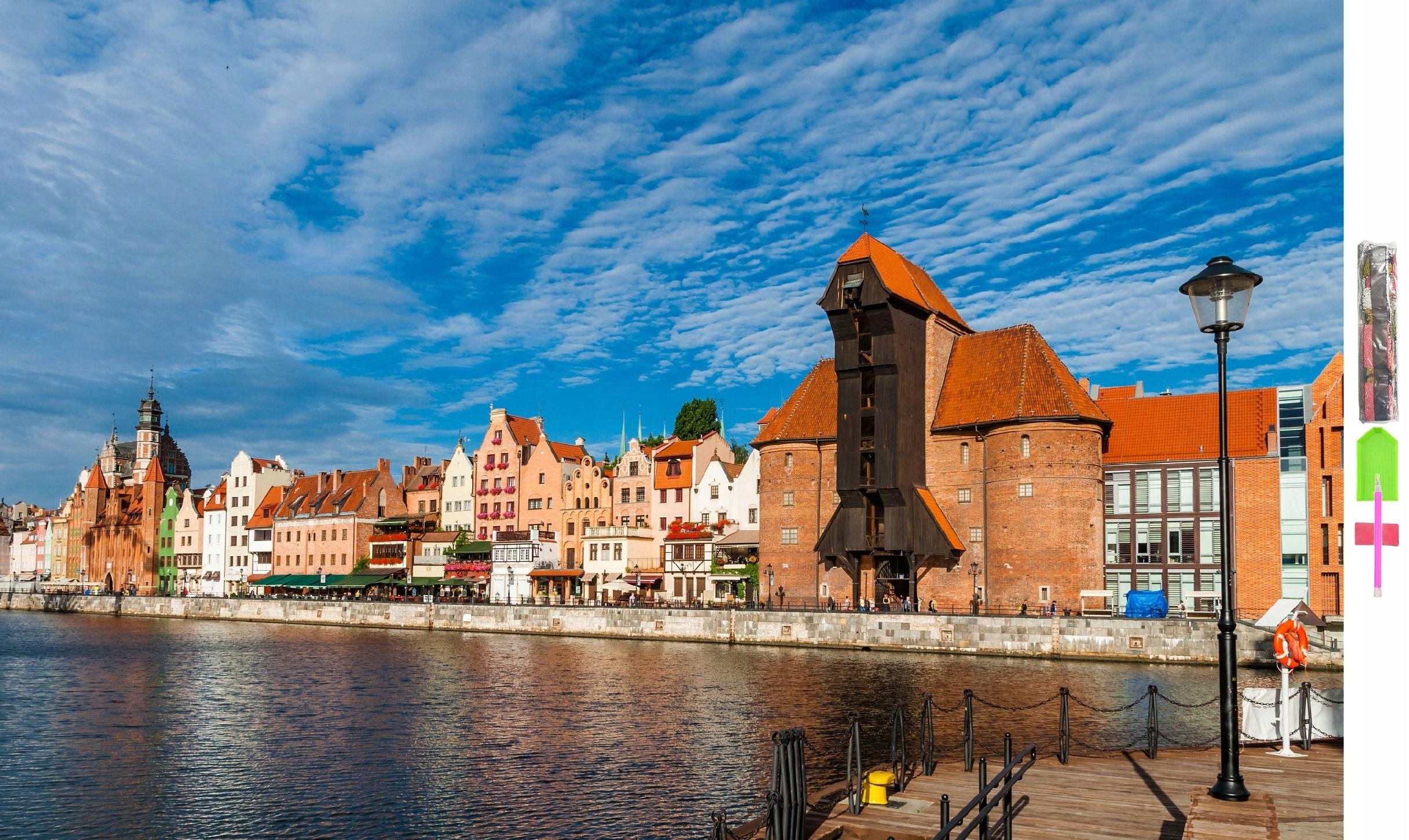 HAFT DIAMENTOWY 5D Zestaw 100*150 Starówka GDAŃSK