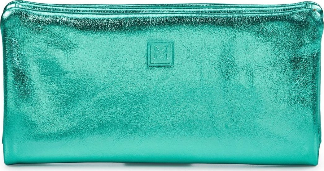 Vermari Metaliczny damski duży portfel skórzany VerMari NoSize