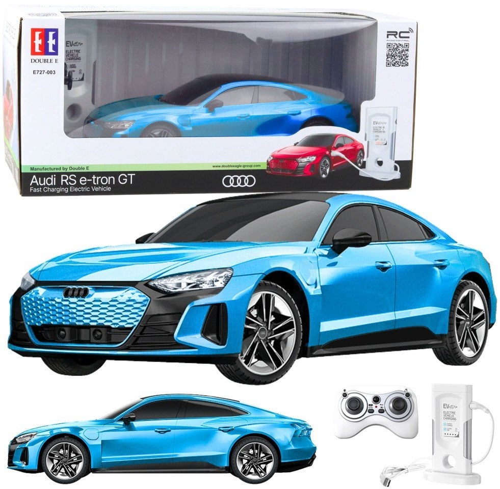 Rastar Samochód Audi RS E-tron GT Zdalnie Sterowany RC Niebieski 1:14