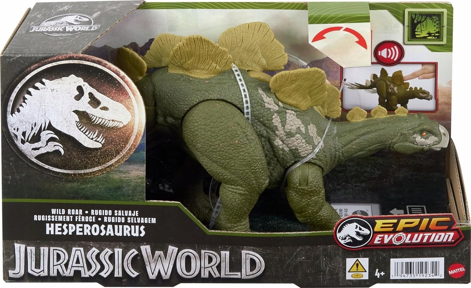 Figurka Mattel Jurassic World Wild Roar Hesperosaurus toy figure