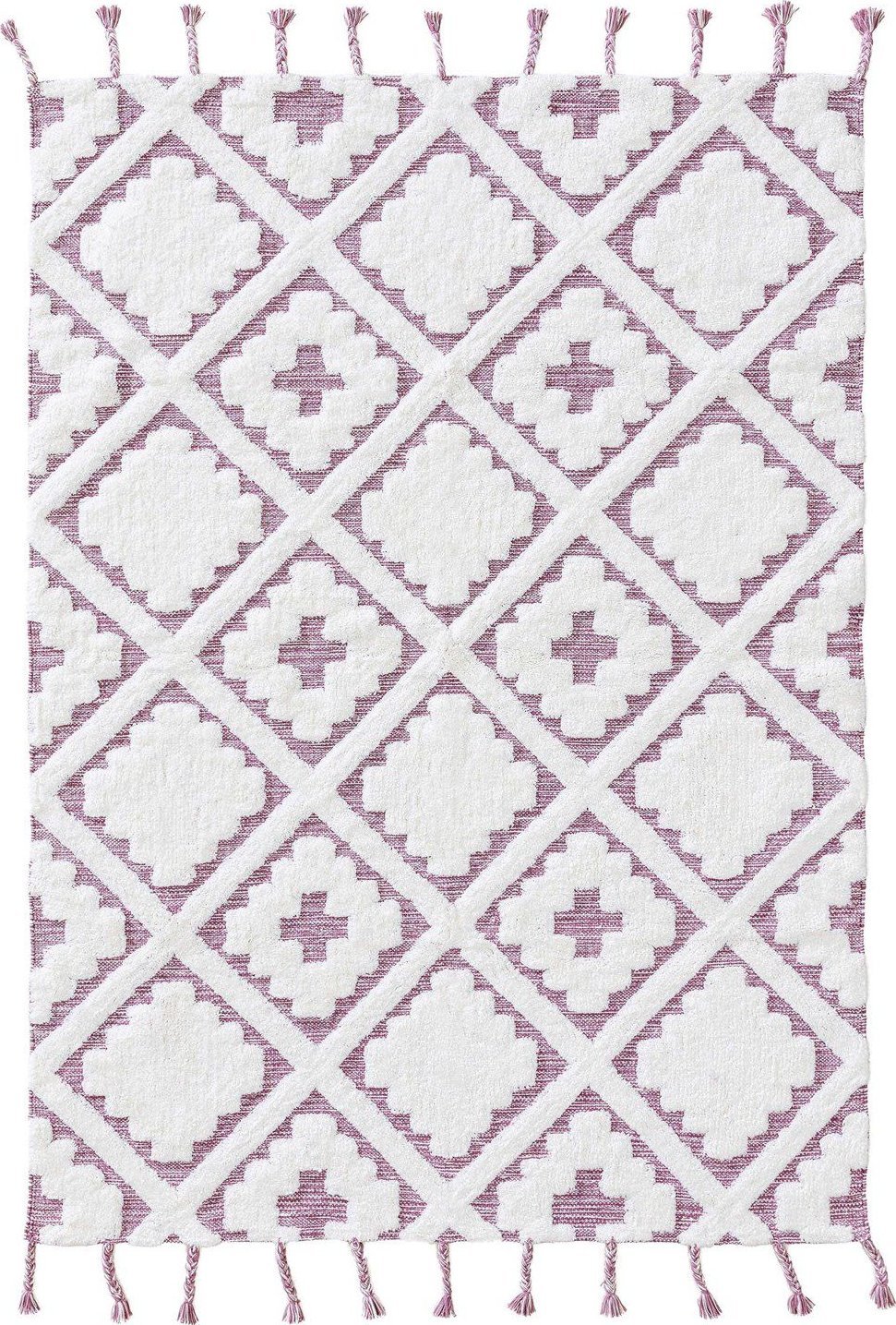 Benuta Dywan krótkowłosy MATHEO kolor fioletowy styl minimalistyczny 160x230 benuta