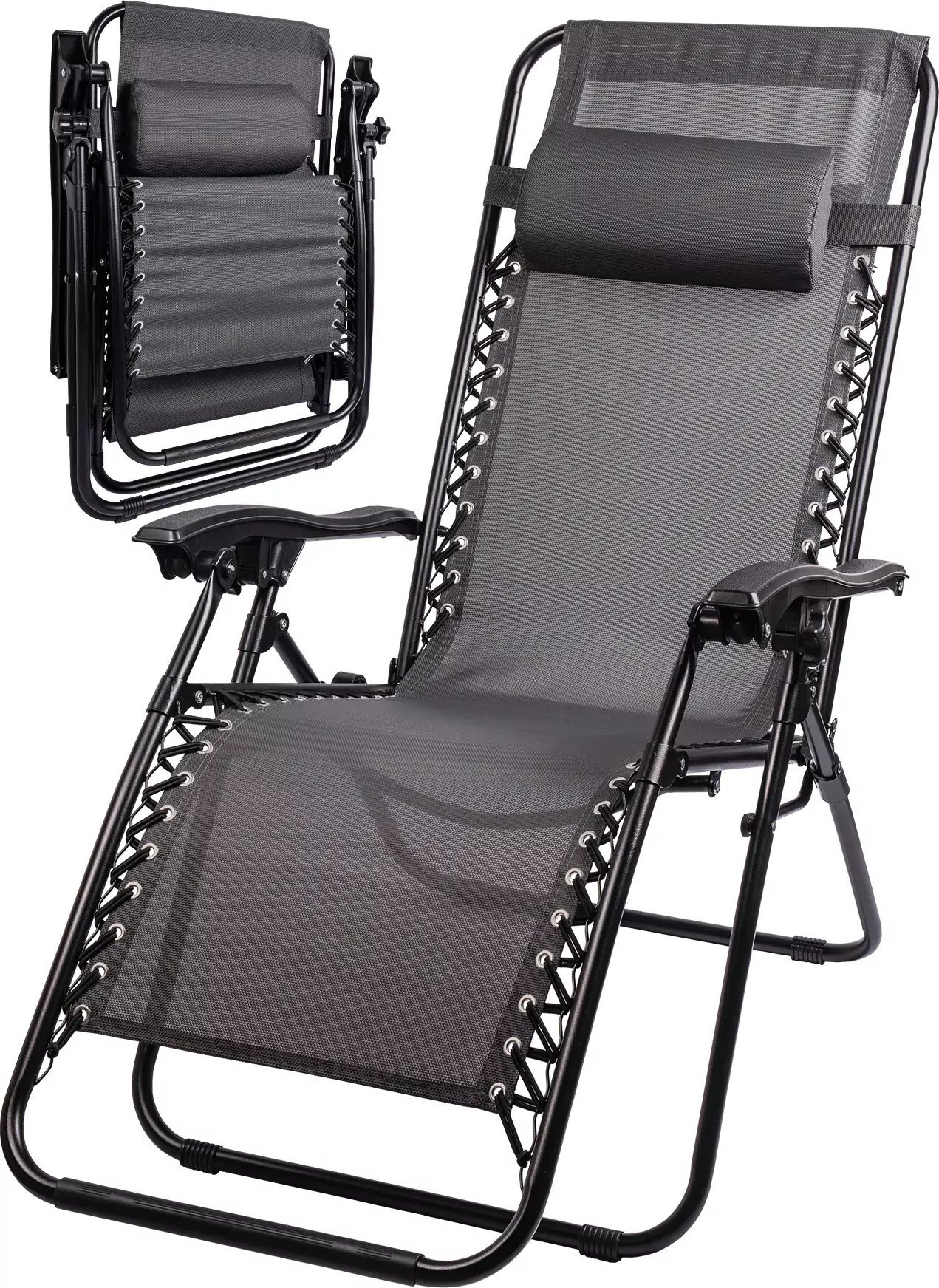 Maltec Leżak Ogrodowy Składany Krzesło Fotel Zero Gravity