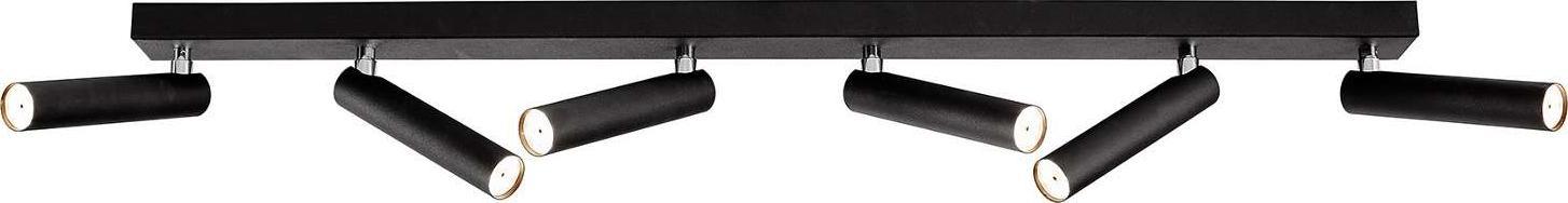 Lampa sufitowa KASPA Plafon ROLL 6 CZARNY (50713602) KASPA