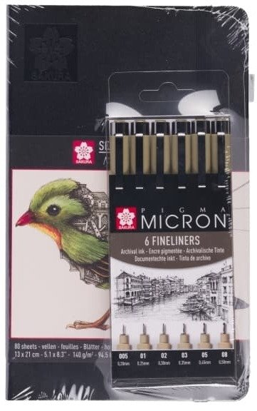Sakura Pigma Micron And Book