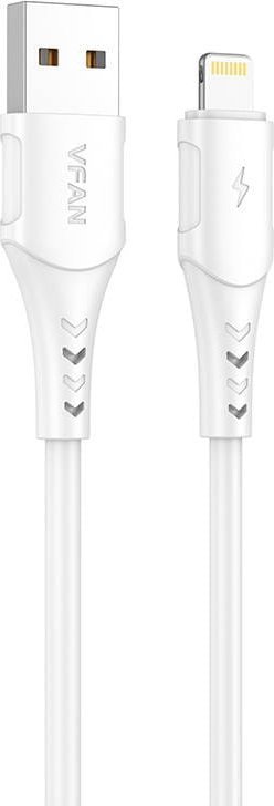 Kabel USB Vipfan USB-A - Lightning 1 m Biały (6971952433878)