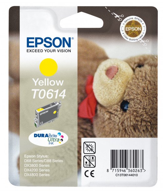 Tusz Epson Stylus T0614 (D68) Yellow