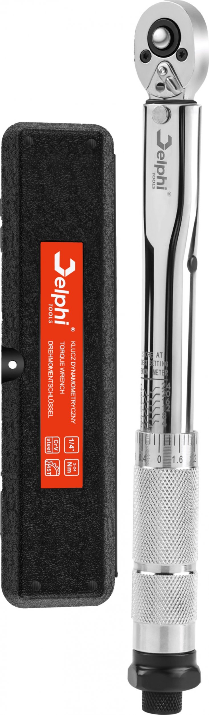 Delphi Tools Klucz dynamometryczny Delphi, 2-24Nm, 1/4" CrV