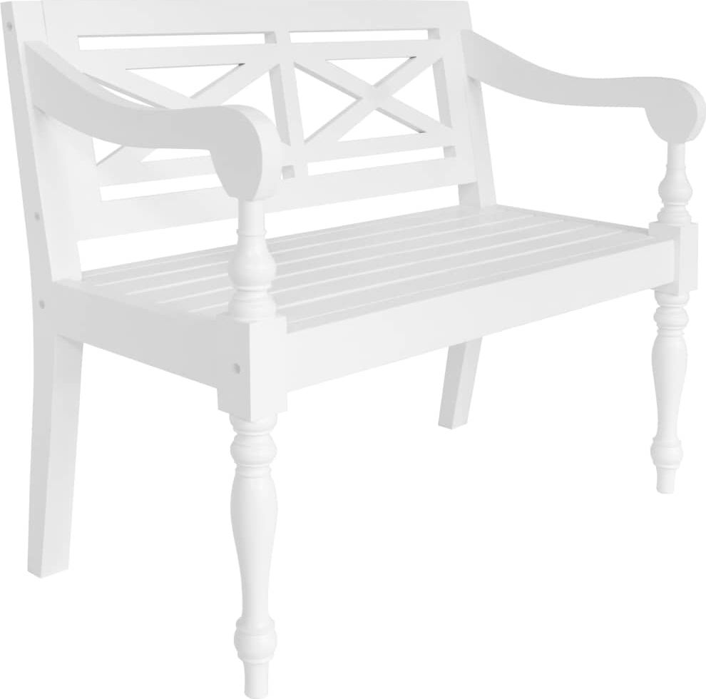 Elior ławka do ogrodu Venis, biała (3473)