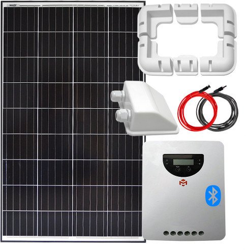 Zestaw solarny 140W 12V MPPT 20A uchwyt