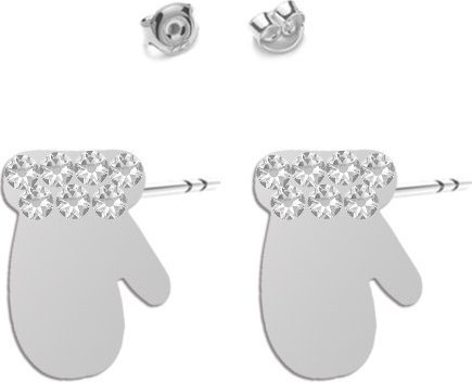 Radziszewska Jewellery Kolczyki Srebrne Rękawice Mikołaja Boże Narodzenie