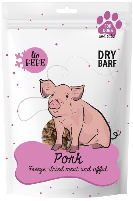 PAKA ZWIERZAKA - Przysmak Lio PEPE Pork hearts (wieprzowe serca)60g