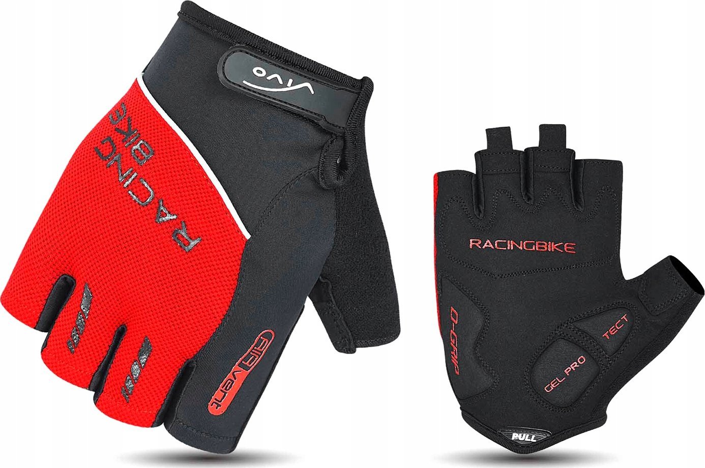 Rękawiczki rowerowe Verso SB-01-8041-A czerwone S