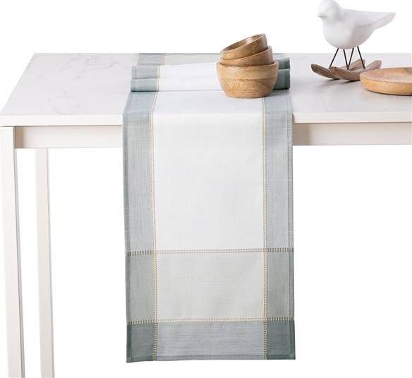 AmeliaHome TCLOTH/AH/SEVRAN/BLUE+WHITE/30X160