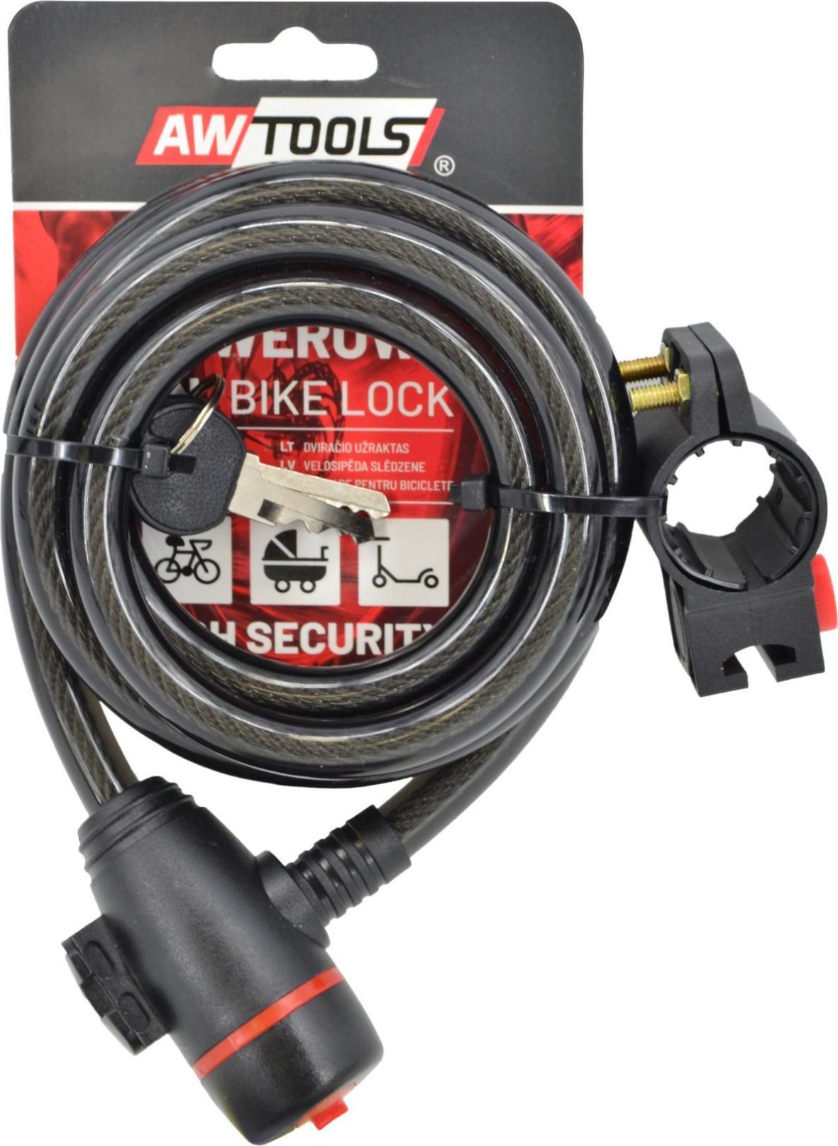 AWTOOLS ZAPIĘCIE ROWEROWE fi 12 x 180cm