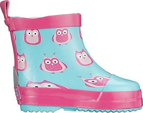 Playshoes PLAYSHOES-Niebieskie Kalosze Sowy Krótkie 22