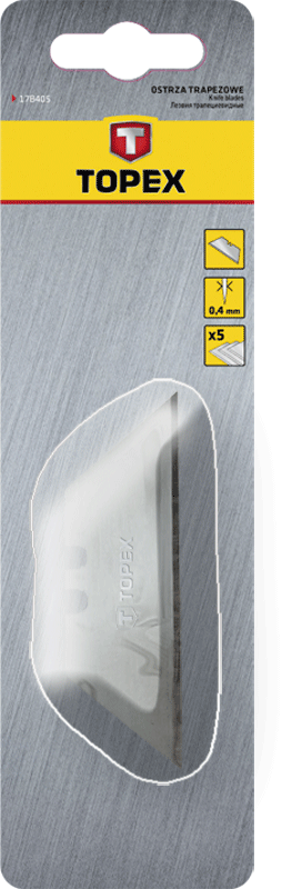 Topex Ostrza trapezowe wymienne 51mm 5zt. - 17B405